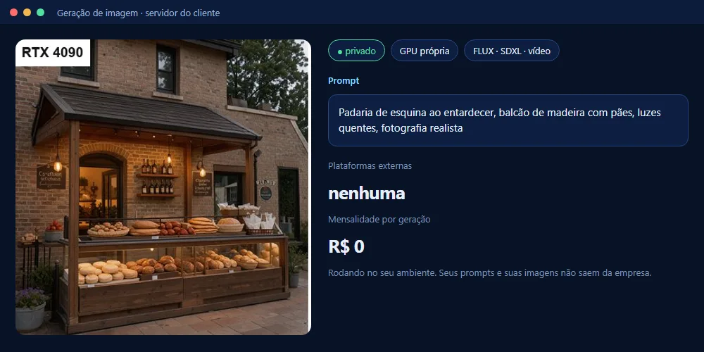 Imagens e vídeos gerados por IA