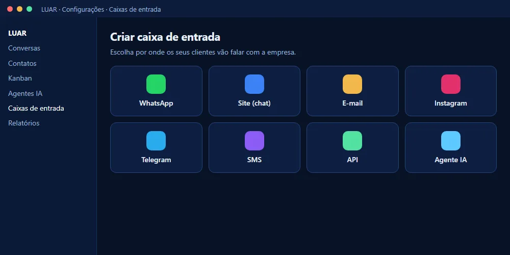 LUAR, atendimento com IA